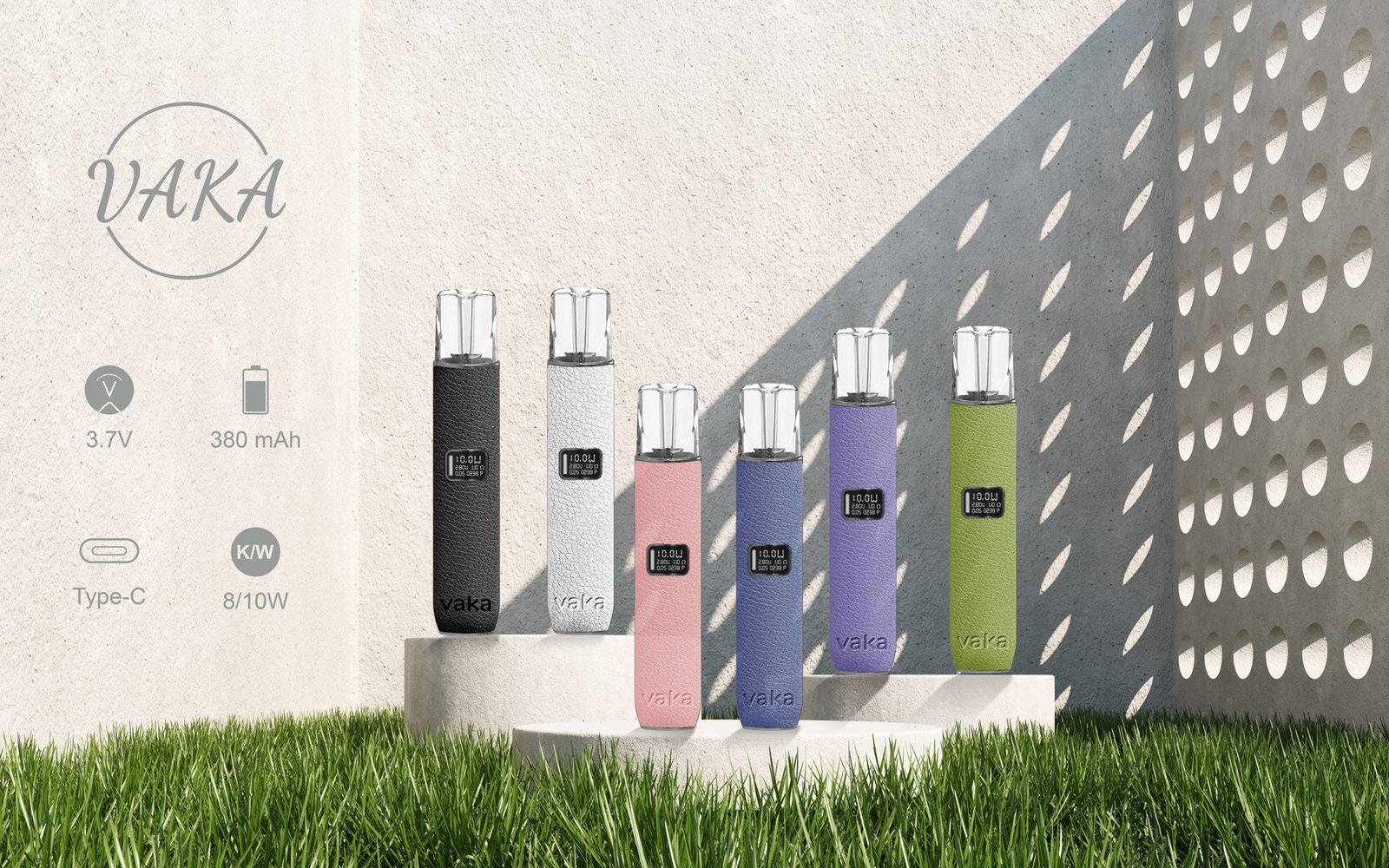 VAKA皮革款電子煙主機通用一代 台灣電子煙批發:圖片 3