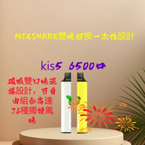 KIS5 6500 Puffs 拋棄式電子煙｜即拆即用 • 超長耐用 • 多種混搭口味